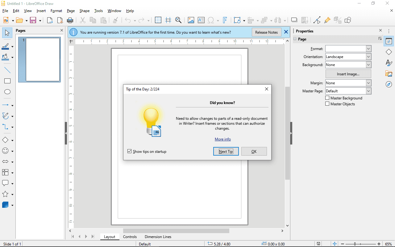 LibreOffice Draw 7.11