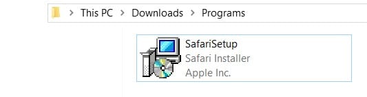 Descargando Safari