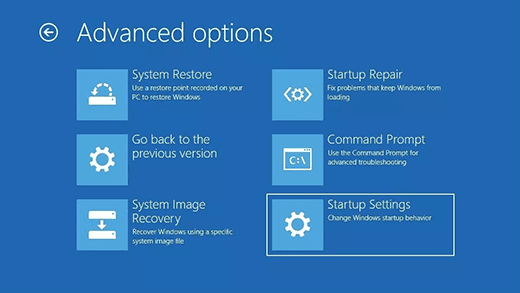 iniciar Windows 10 en modo seguro desde la pantalla de inicio de sesión 3