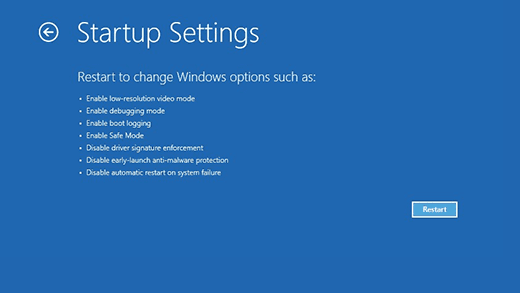 iniciar Windows 10 en modo seguro desde la pantalla de inicio de sesión 4